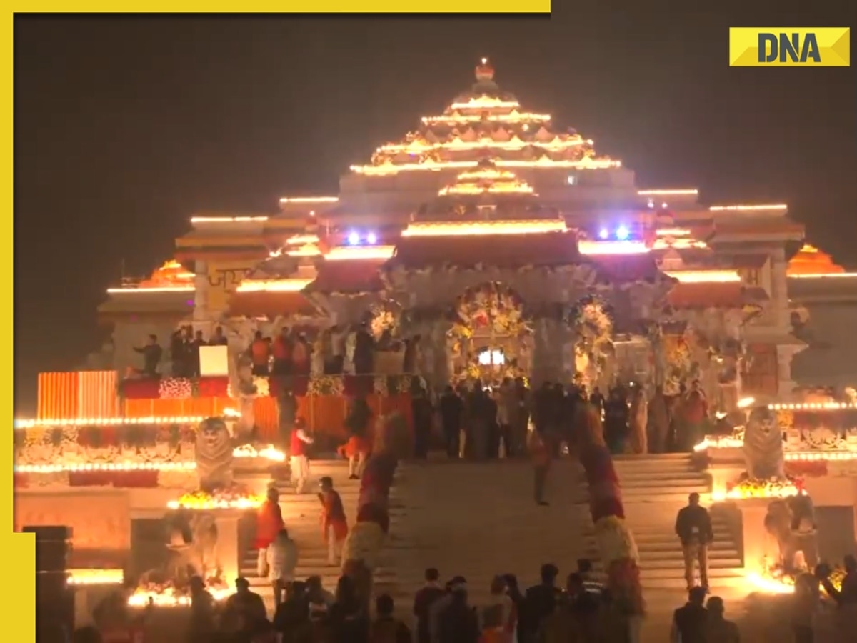 Ayodhya Ram Mandir Highlights: Ayodhya lights up with 'diyas' after ...