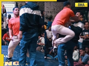 Dance battle takes shocking turn as two men engage in slap showdown ...