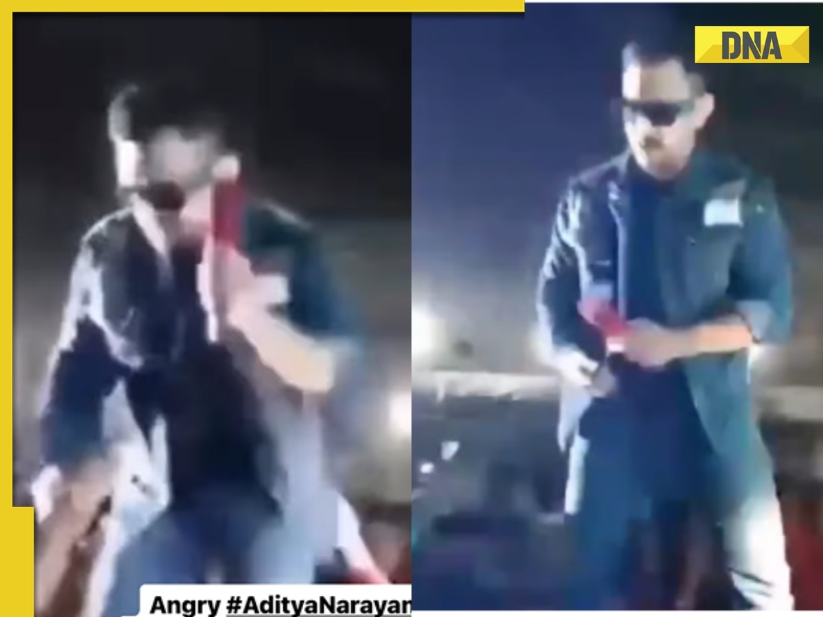 'Itna ghamand kis baat ka': Aditya Narayan hits fan with mic, throws his phone during live concert, netizens react