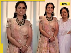 Isha Ambani stuns in blush pink lehenga ensemble at Anant-Radhika's pre-wedding