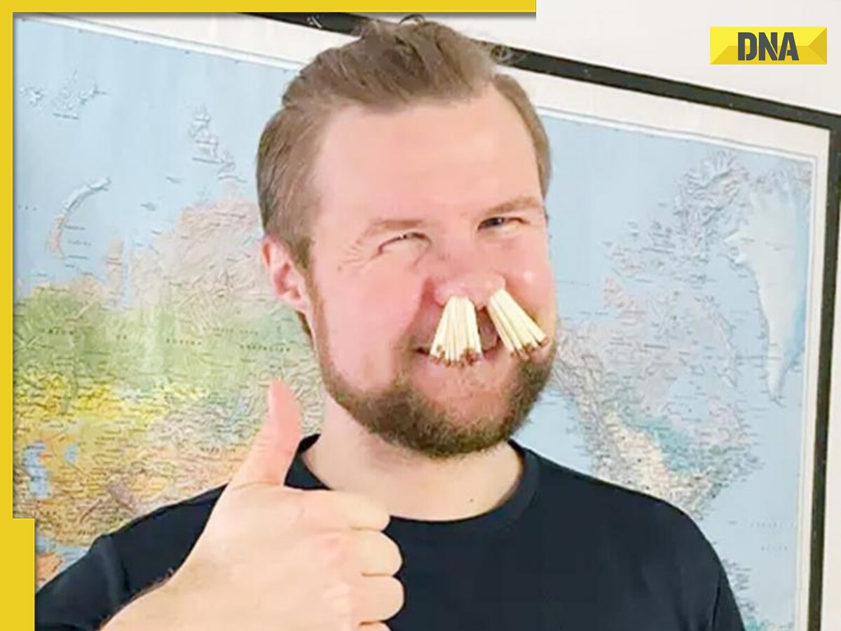 Man sets unusual Guinness World Record by stuffing 68 matchsticks into nostrils, details inside