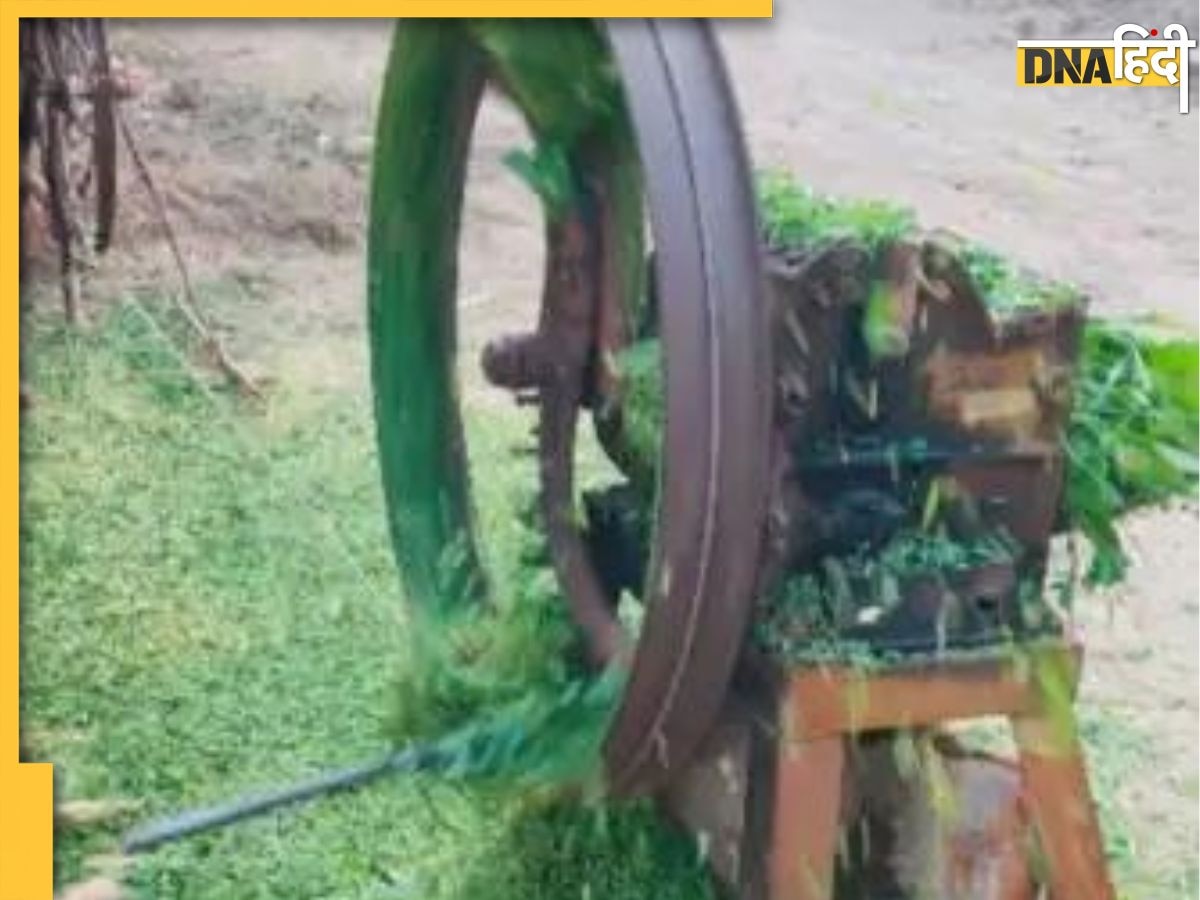 जुगाड़ से बनाई गई चारा काटने वाली मशीन, Viral Video देख चकरा जाएगा माथा
