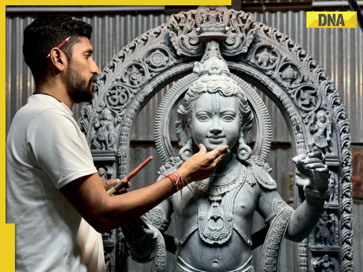 Ayodhya Ram Lalla sculptor Arun Yogiraj shares never-seen-before image from idol carving process
