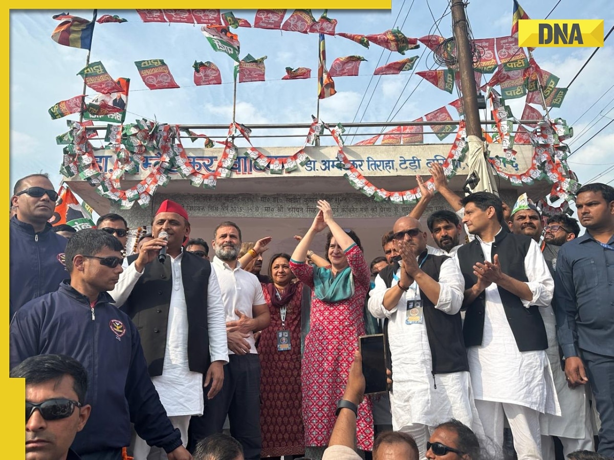 Akhilesh Yadav joins Rahul Gandhi's Bharat Jodo Nyay Yatra in Agra days after seat-sharing deal