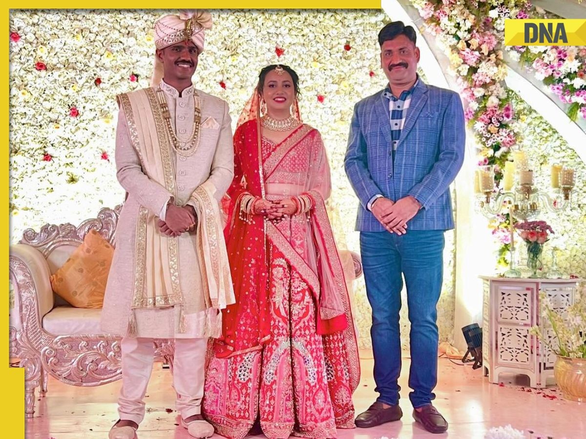 Photos of IAS officer Tina Dabi's sister Ria Dabi's wedding with IPS Manish Kumar go viral