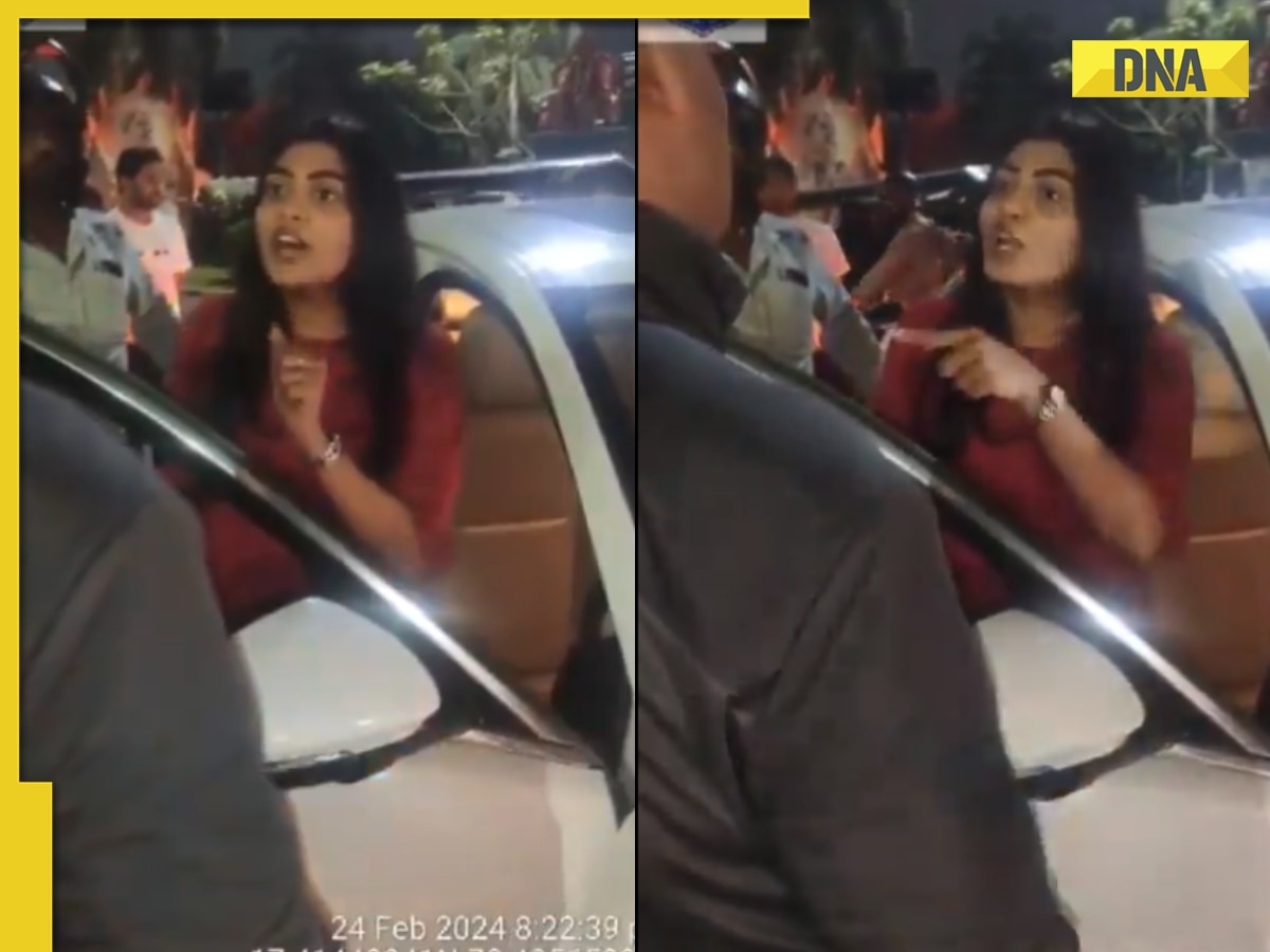 Watch: Telugu actress Sowmya Janu hurls abuses at traffic home guard, rips his clothes, video goes viral