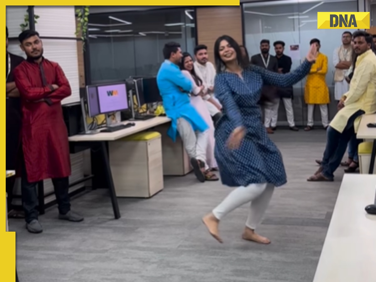 Viral video: Woman dances to Khalasi in office, internet fumes over co-workers' 'dead reaction'