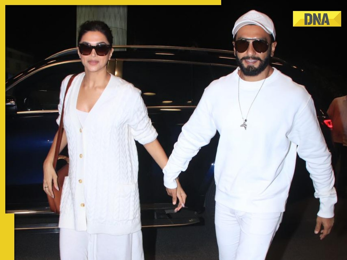 Deepika Padukone, Ranveer Singh twin in white in first appearance after announcing pregnancy; see viral video