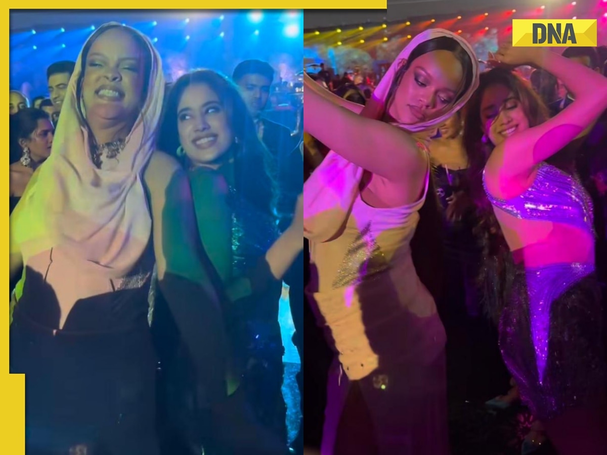 'Goddess' Rihanna, Janhvi Kapoor share 'thumkas' on Zingaat at Ambani pre-wedding bash, fans say 'this is crazy'