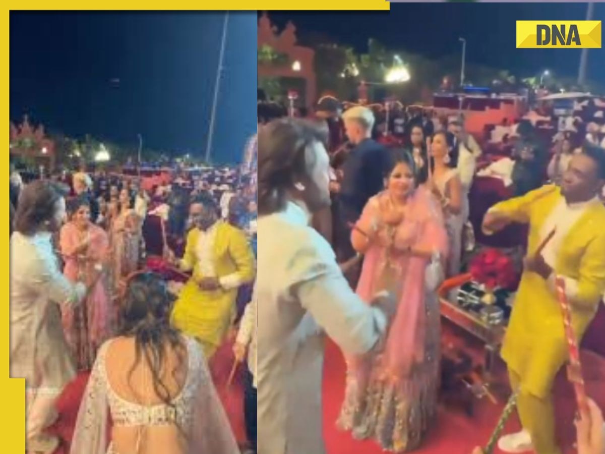 Watch: MS Dhoni, Dwayne Bravo play Dandiya at Anant Ambani pre-wedding bash