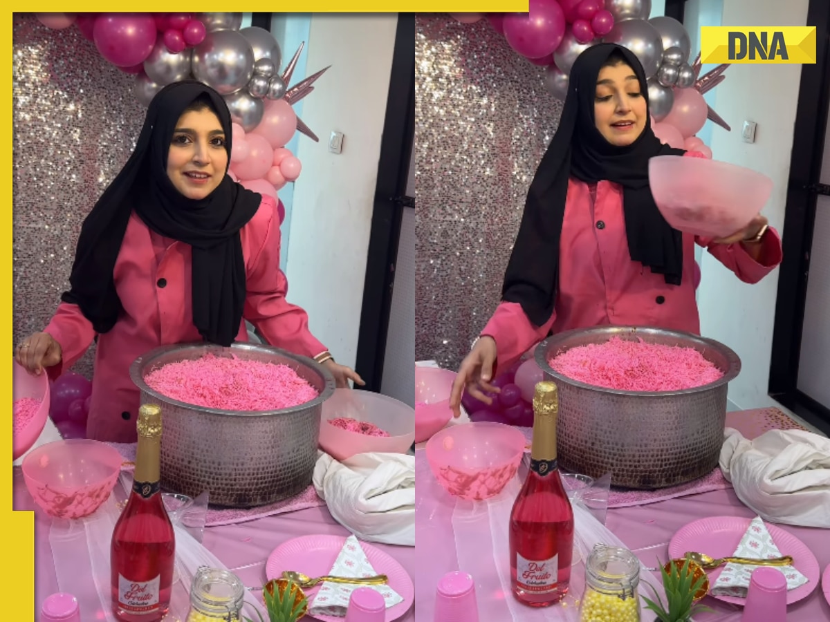 Viral video: Mumbai baker makes pink biryani for Barbie-theme party, internet is not happy