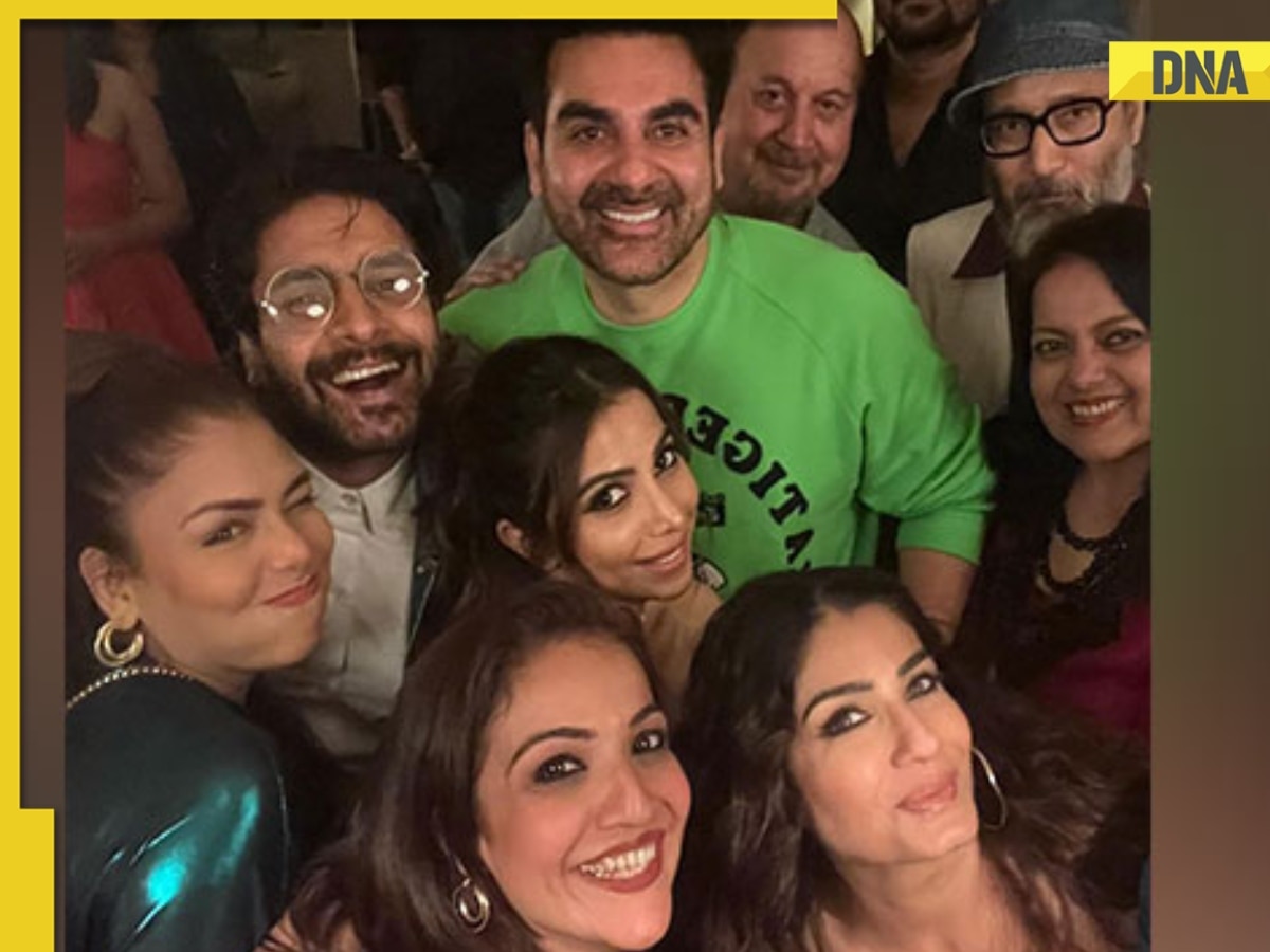 Raveena Tandon, Arbaaz Khan, Sshura attend Patna Shuklla success bash, inside photos go viral