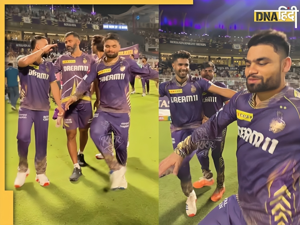 Pushpa 2 के गाने पर KKR के खिलाड़ियों ने किया डांस, दिल जीत लेगा Rinku Singh का अंदाज