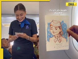 Woman sketches IndiGo air hostess mid-flight, her priceless reaction is now a viral video