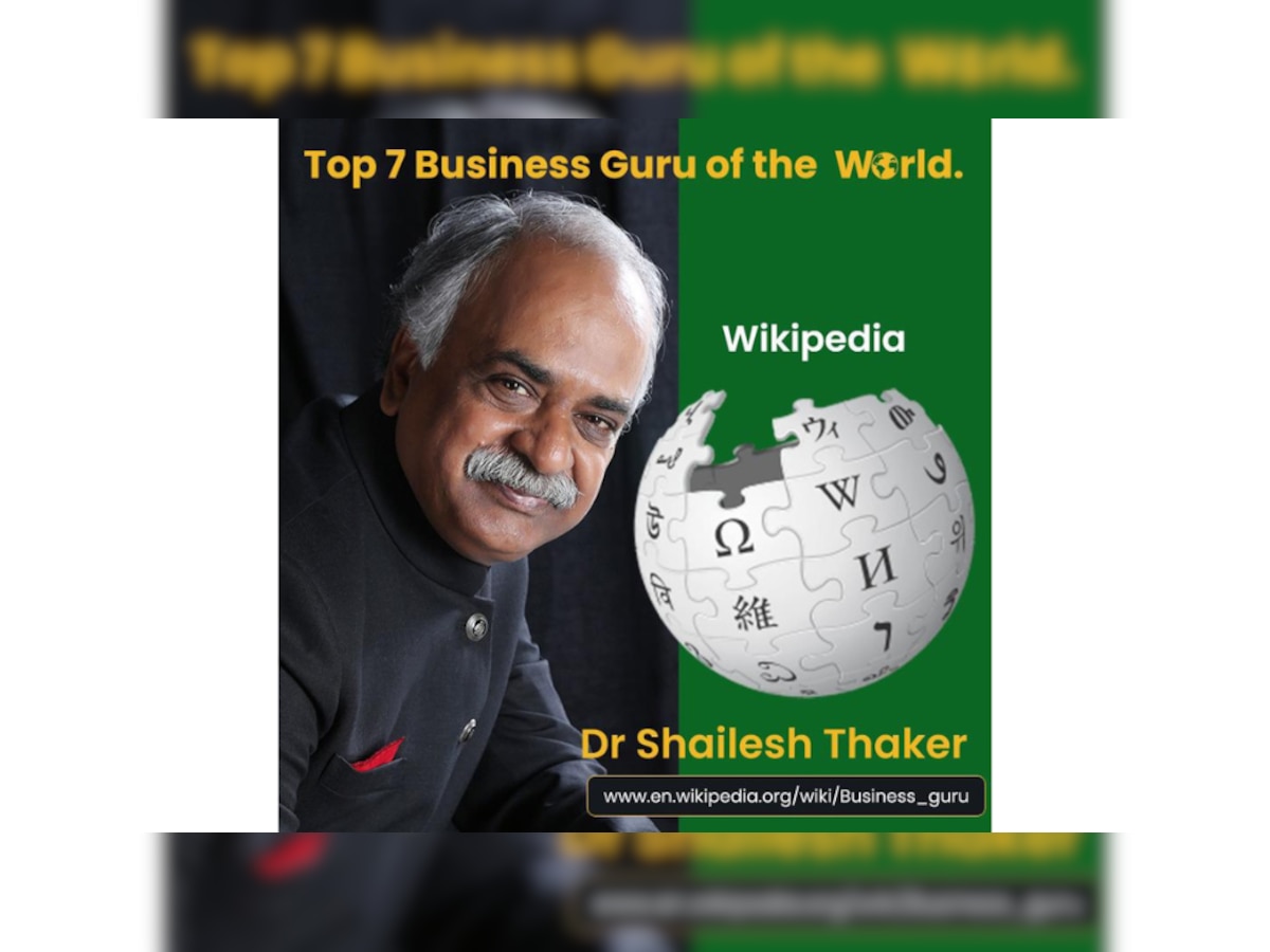 Pioneering global management and leadership: Dr. Shailesh Thaker's enduring legacy