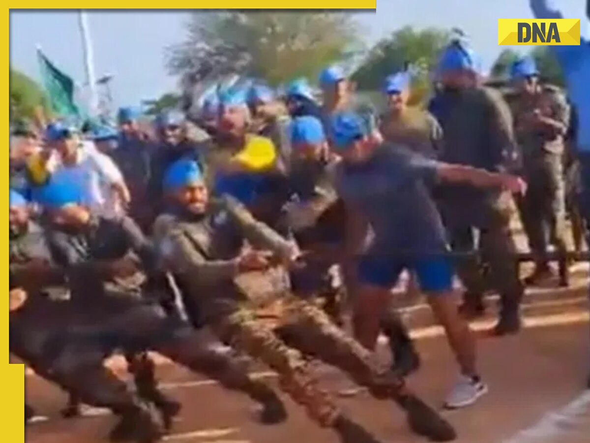 Viral video: Indian and Chinese troops face off in tug of war, watch who emerges victorious