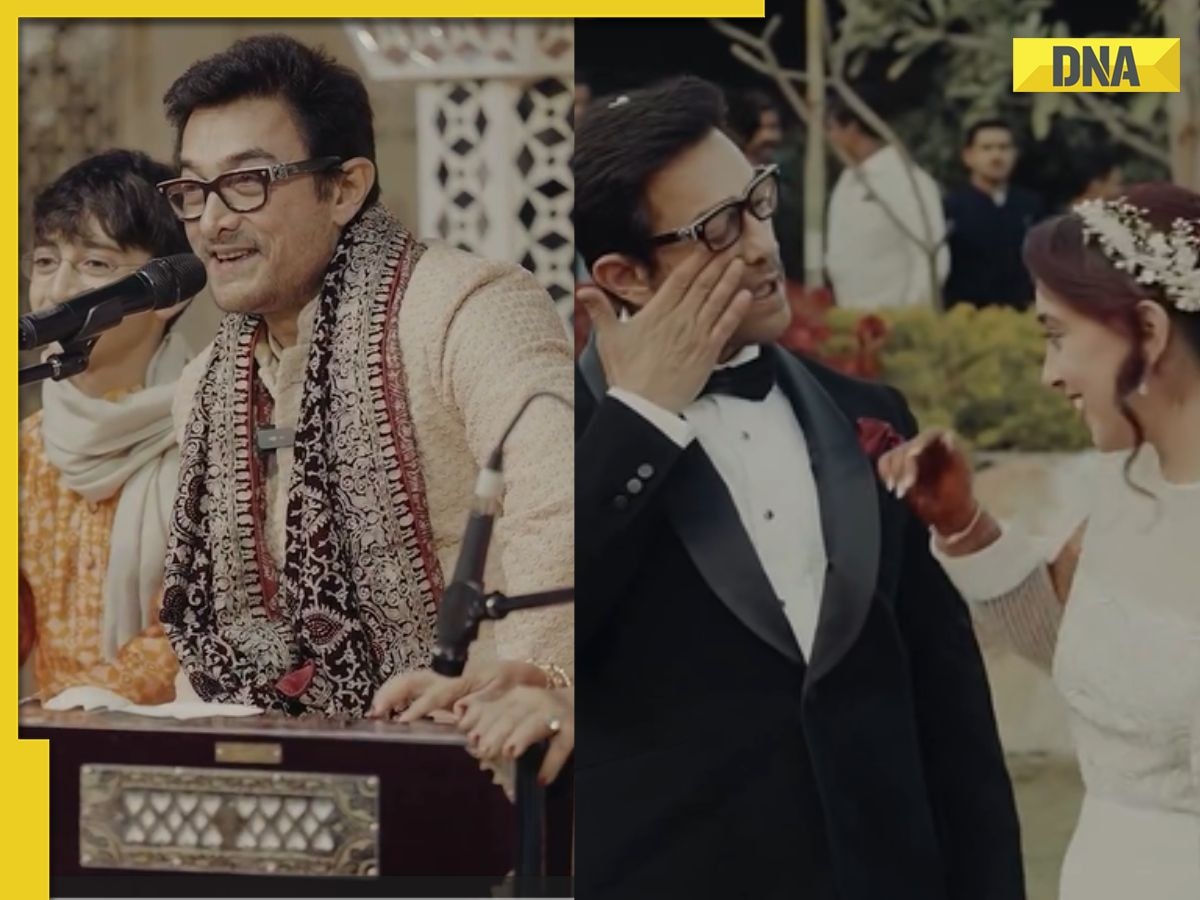 Watch: Aamir Khan breaks down, sings Babul Ki Duwayein Leti Ja in unseen video from Ira Khan-Nupur Shikhare's wedding