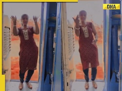 Viral video: Woman dances near moving train's open gate for Instagram reel, internet is not happy
