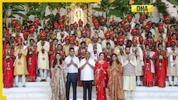 Gold mangalsutras, silver rings and...: Mukesh Ambani, Nita Ambani’s gifts to 50 couples at mass wedding; watch video