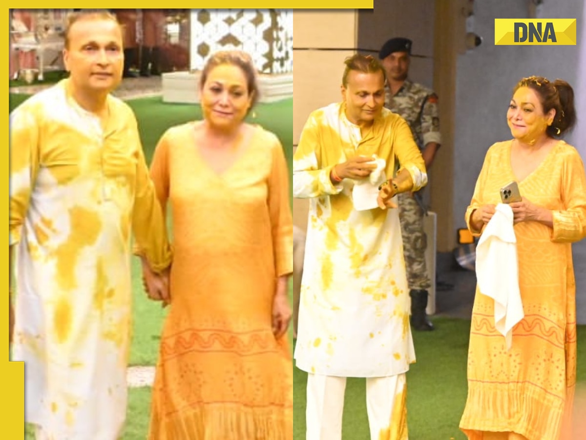 Anil Ambani, Tina Ambani look radiant at Anant Ambani-Radhika Merchant's haldi ceremony, watch video