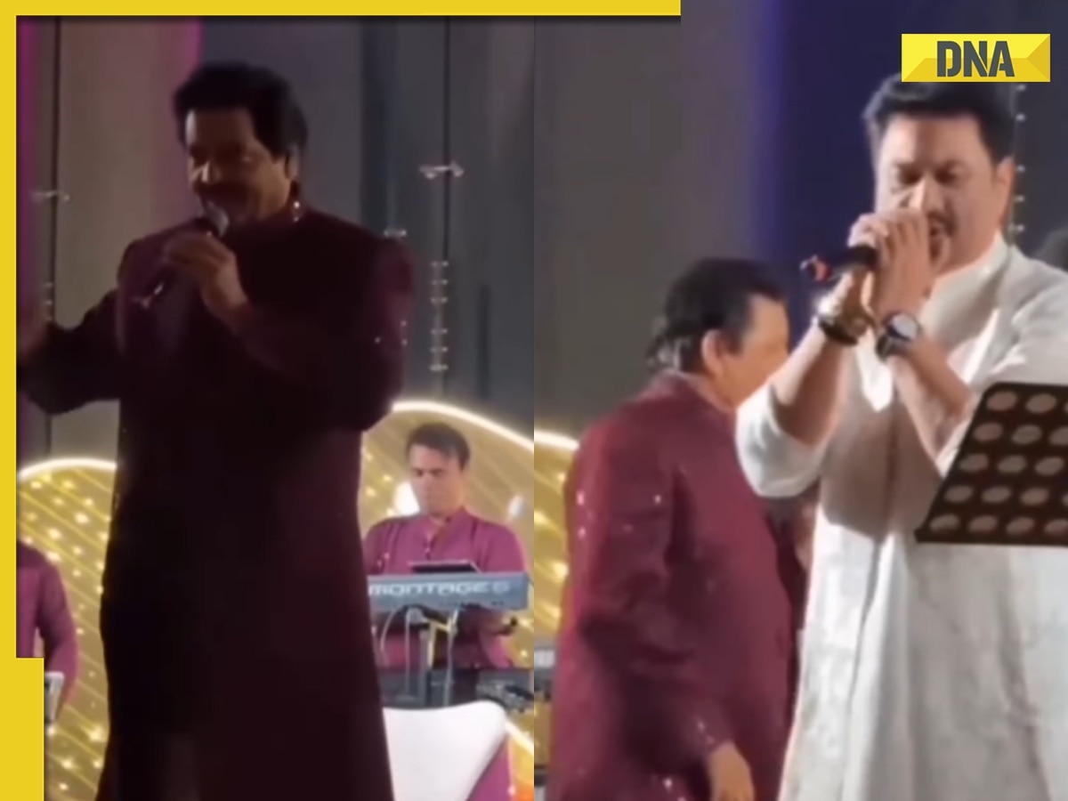 Watch: Udit Narayan, Kumar Sanu perform at Anant Ambani-Radhika Merchant's haldi, sing Shah Rukh Khan's romantic songs 