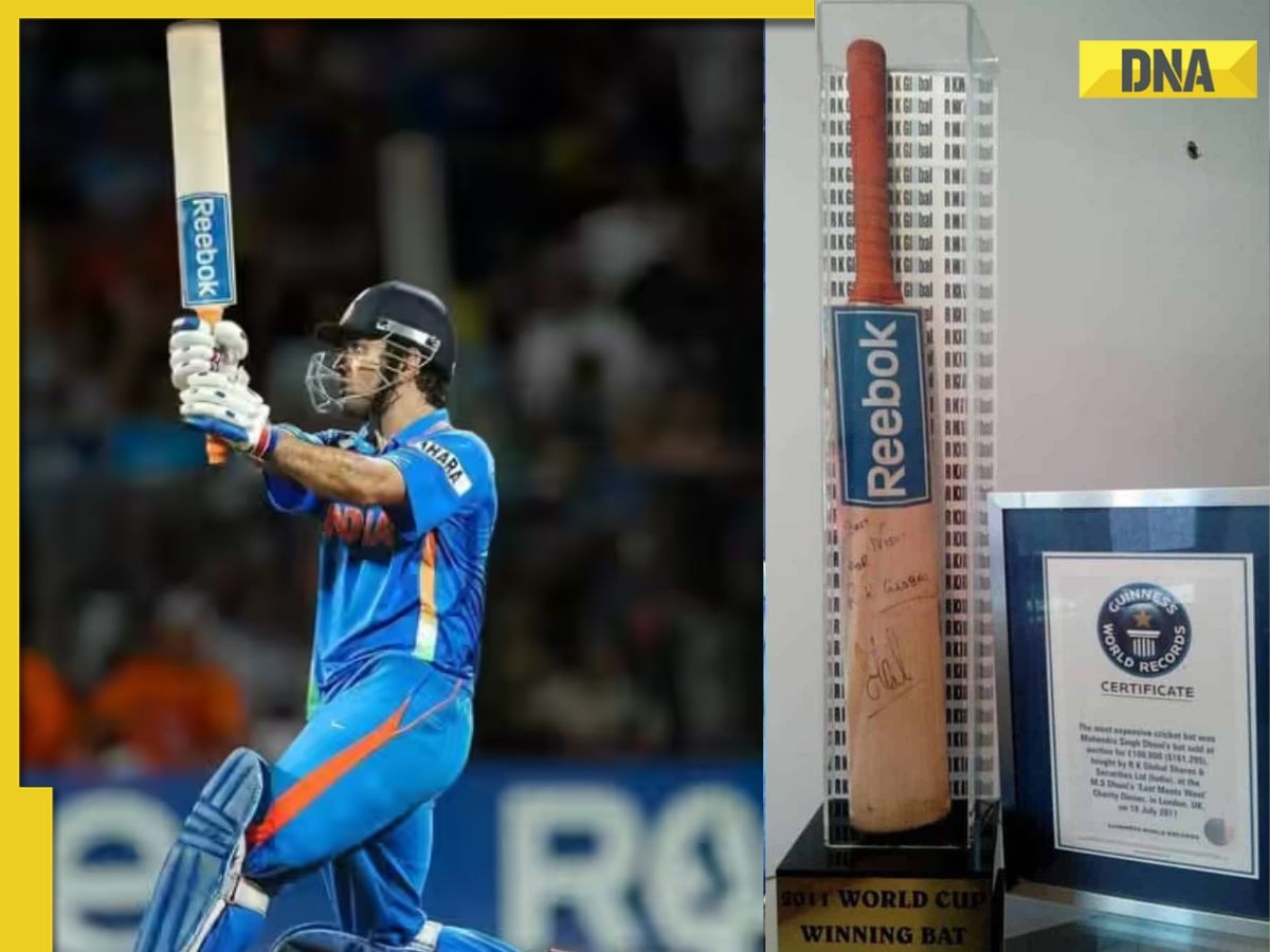 MS Dhoni’s bat used in 2011 ODI World Cup final was sold for Rs…