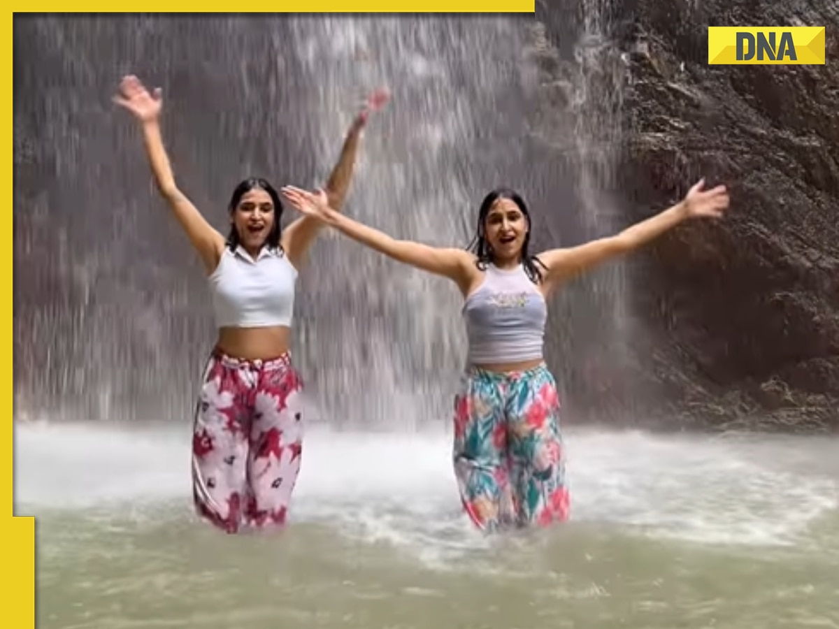 Viral video: Desi girls' steamy dance to 'Koi Ladki Hai' under waterfall raises temperature on internet