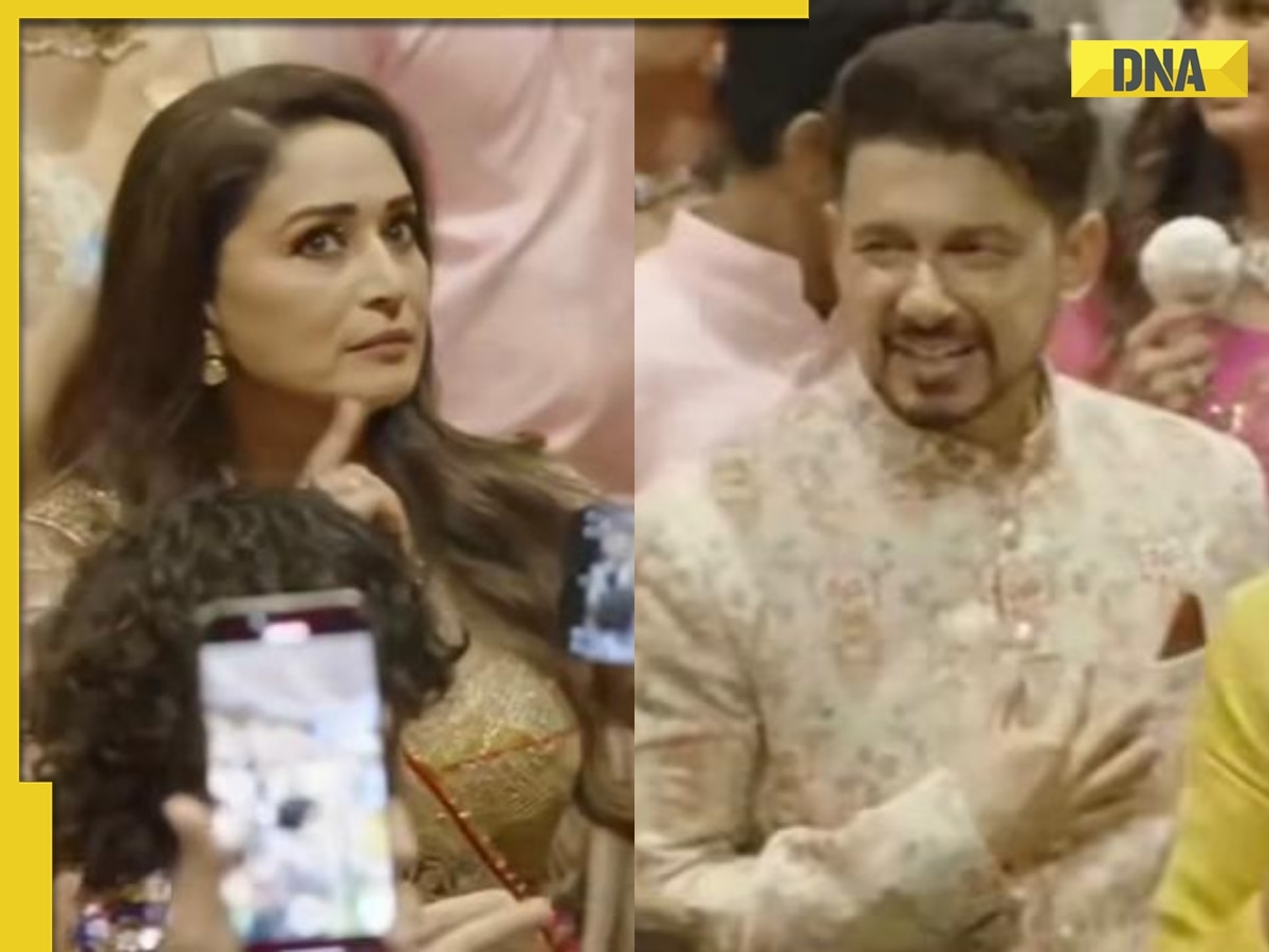 Watch: Madhuri Dixit recreates ‘Choli Ke Peeche Kya Hai’ at Anant-Radhika’s wedding but Shriram Nene steals the show