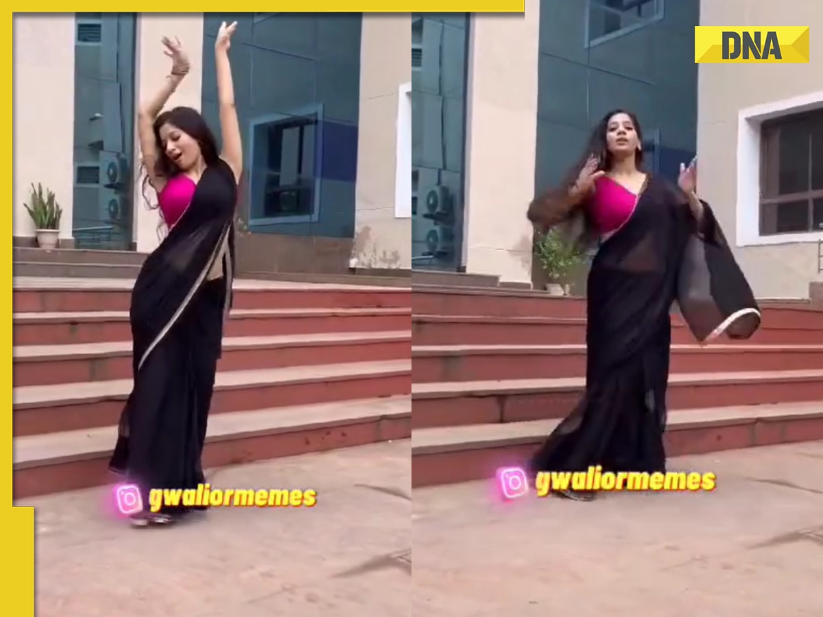 Viral video: Saree-clad woman grooves to 'Tip Tip Barsa Pani' at collectorate building, faces backlash