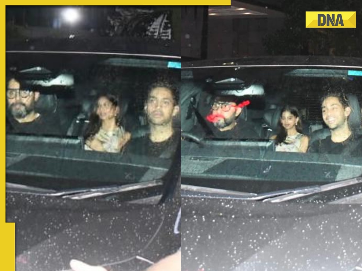 Watch: Abhishek Bachchan takes rumoured couple Agastya Nanda, Suhana Khan for a drive, netizens react