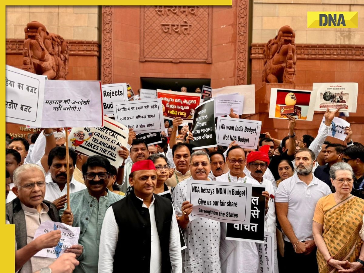 Union Budget effect: INDIA bloc MPs stage protest over 'discrimination' against opposition-ruled states