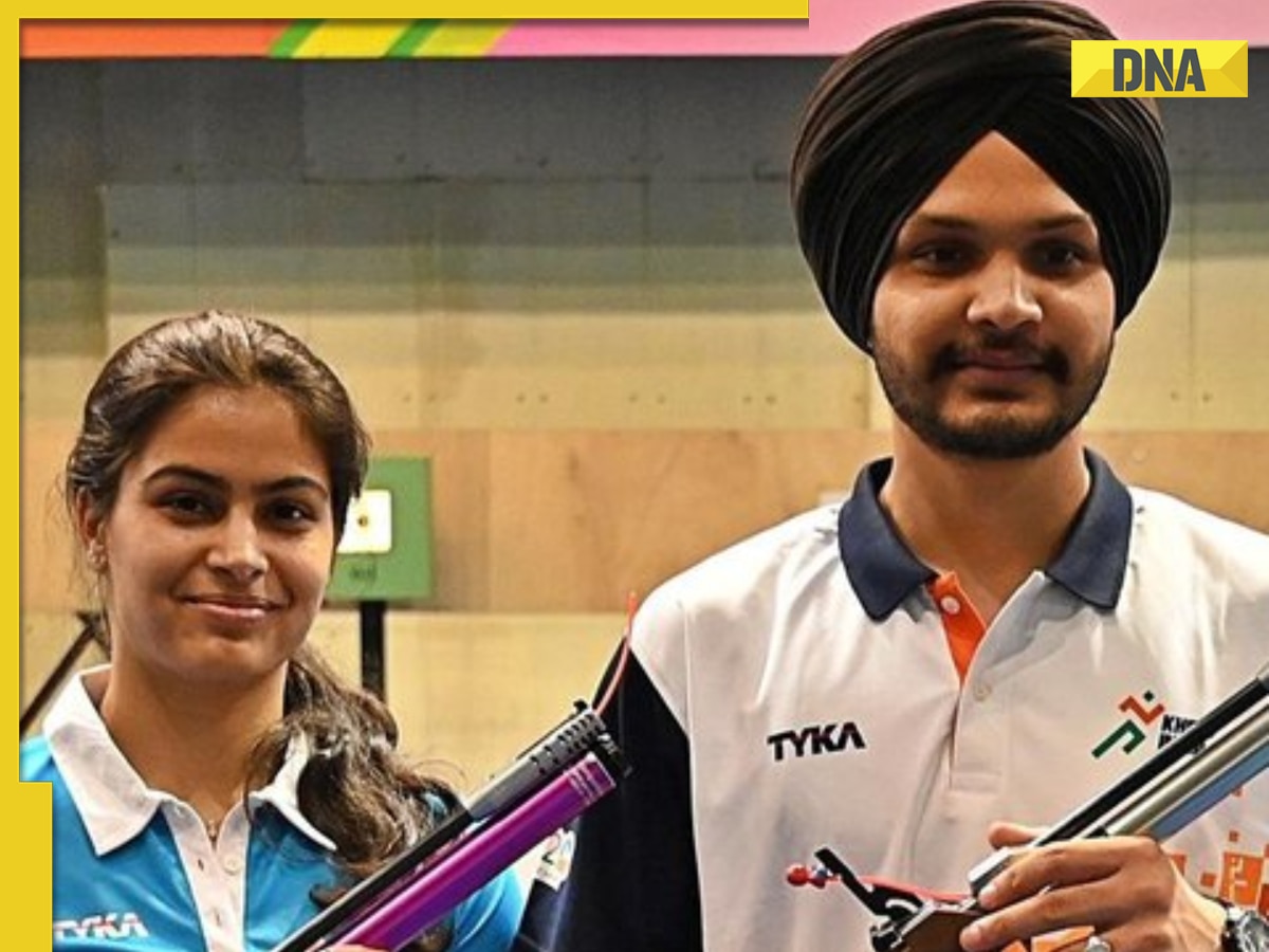 Paris Olympic 2024: Manu Bhaker, Sarabjot Singh win bronze in 10 m air pistol mixed event