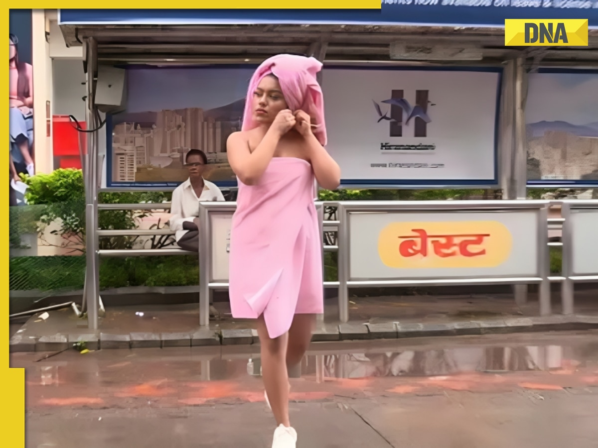 Mumbai model walks in towel under broad daylight in viral video, internet is not happy