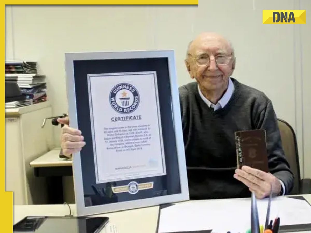 This man set Guinness world record at age 100 after working longest in same company for…