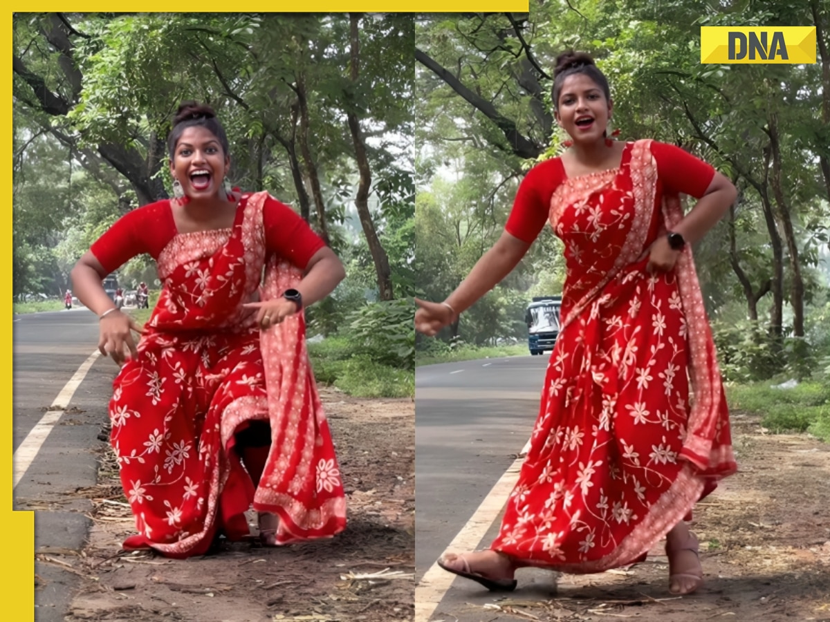 Viral video: Woman’s dance to ‘Tauba Tauba’ on roadside almost ends in accident, watch