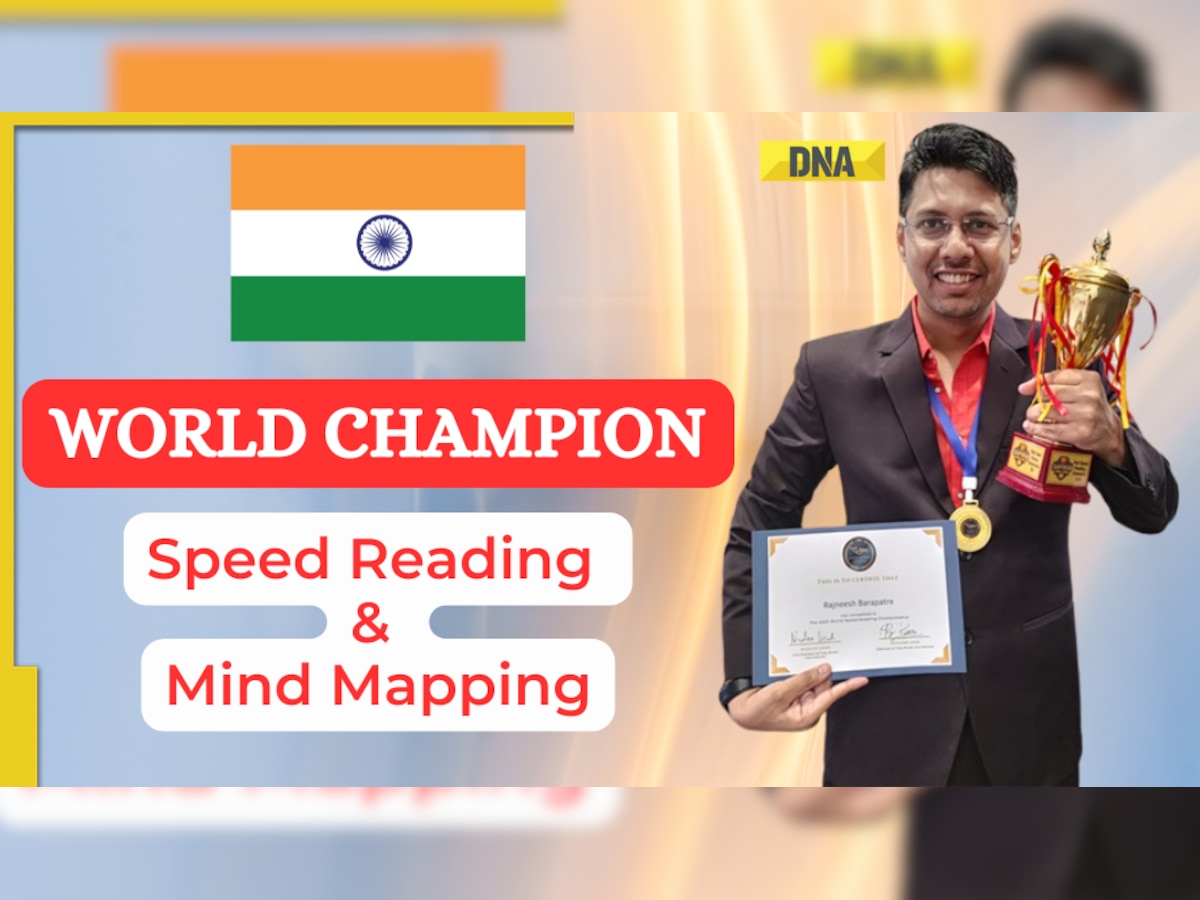 Rajneesh Barapatre Crowned World No. 1 Brain Athlete, Wins Global Title in Speed Reading and Mind Mapping