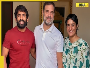 Rahul Gandhi meets Olympians Vinesh Phogat, Bajrang Punia ahead of Haryana Assembly elections