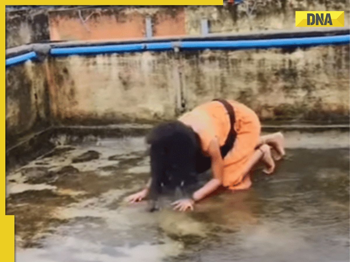 Viral video: Girl dances in rain, then falls face-first onto her roof, watch 