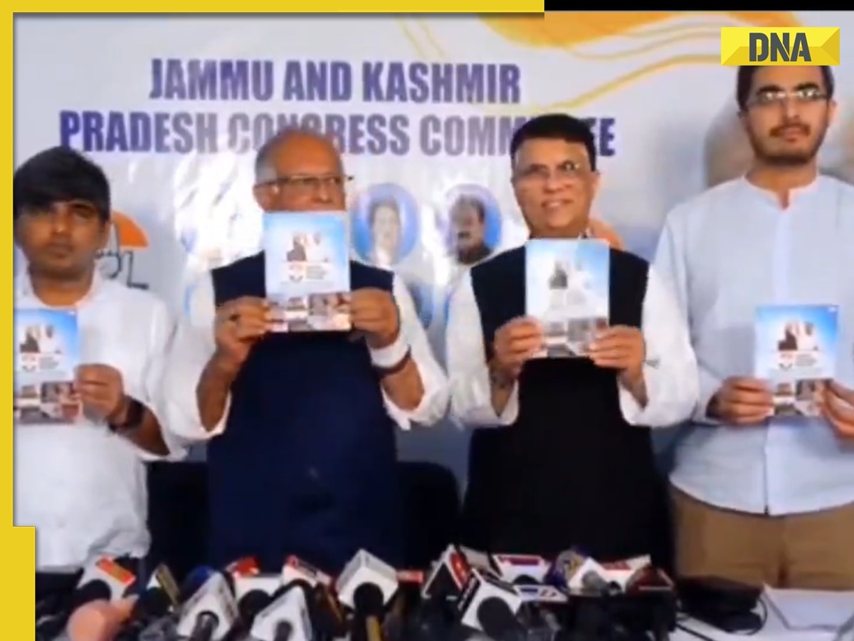 Congress releases manifesto for J-K polls, promises Rs 4000 to...