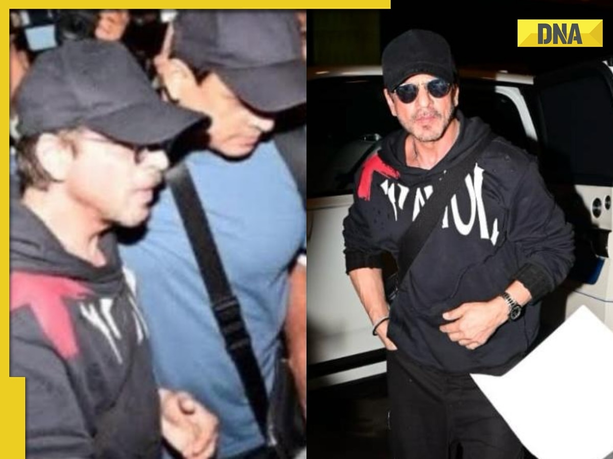 Watch: Shah Rukh Khan gets mobbed at airport, almost falls after fan pushes him, actor's reaction wins hearts