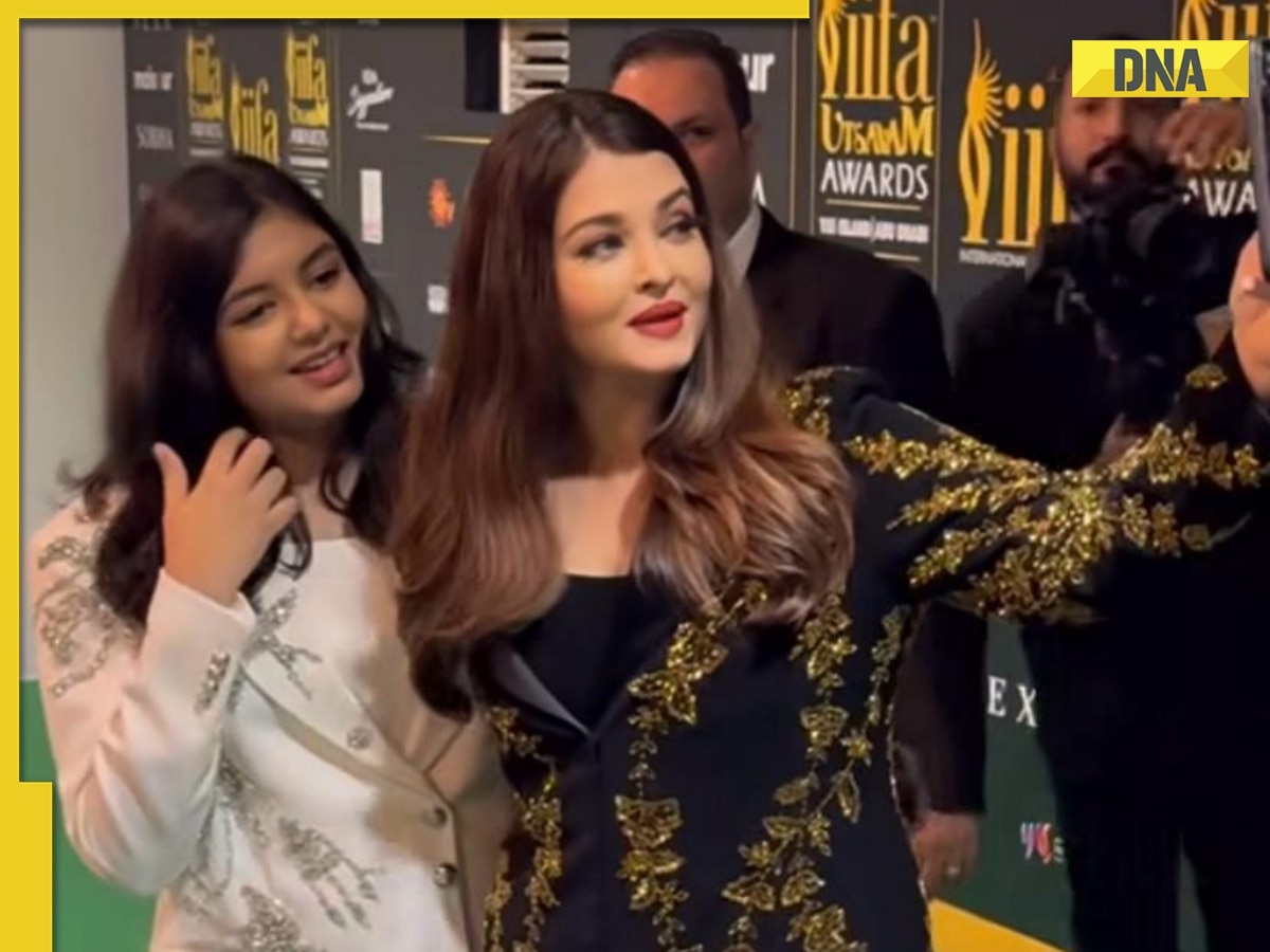 Aishwarya Rai's bizarre reaction to a question about Aaradhya Bachchan on IIFA Green Carpet, watch viral video