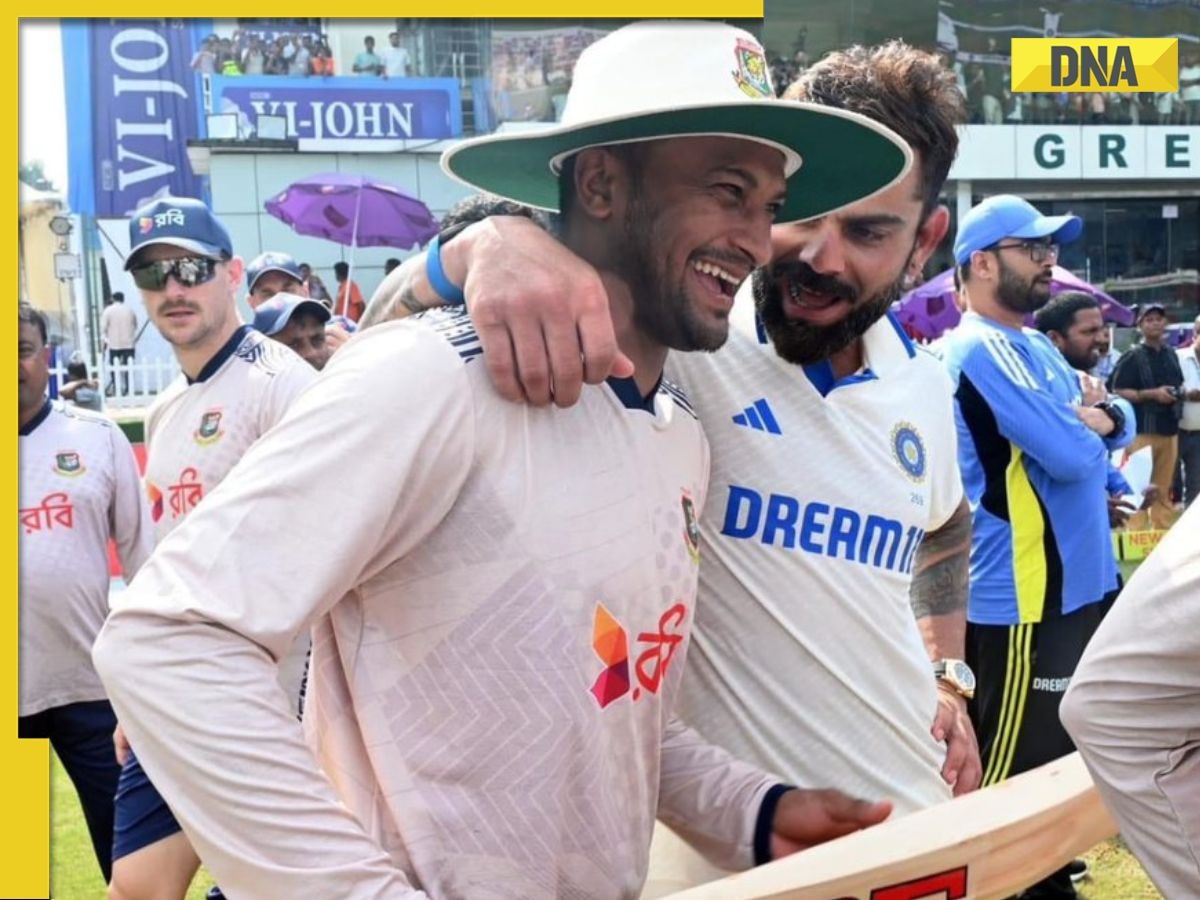 IND vs BAN: Virat Kohli gives special gift to retiring Shakib al Hasan after Test series victory