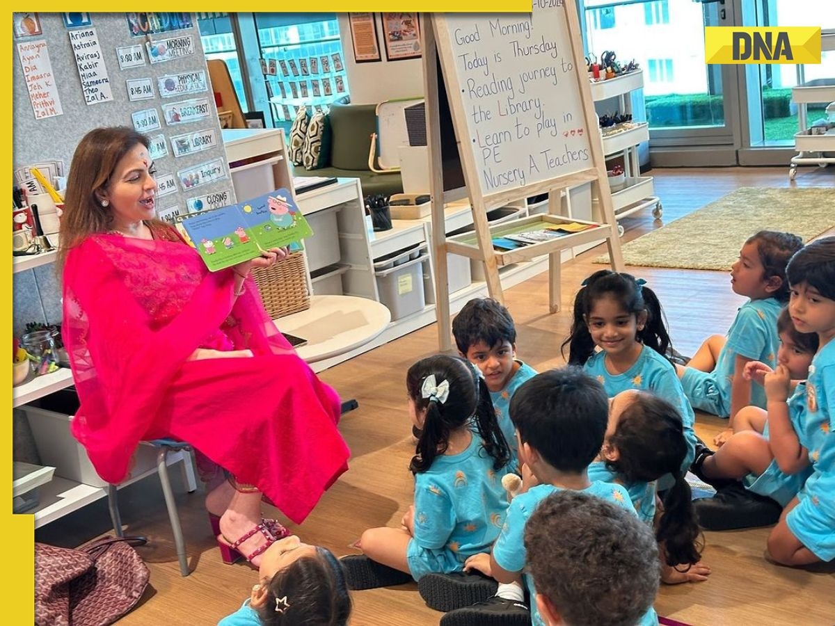 Dadi Nita Ambani turns storyteller, reads Peppa Pig for Prithvi Ambani and Jeh Ali Khan at school, SEE PICS