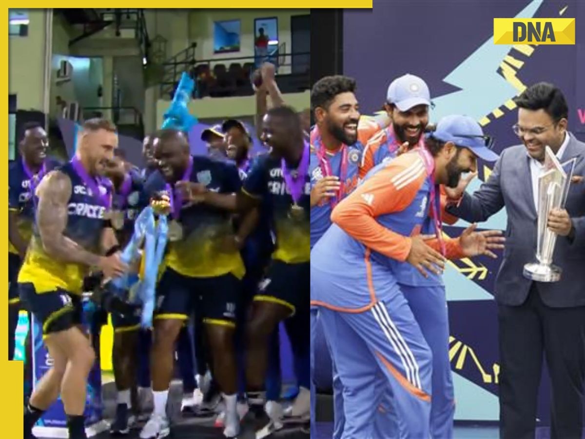 Watch: Faf du Plessis recreates Rohit Sharma's iconic walk after winning CPL 2024 title, video goes viral