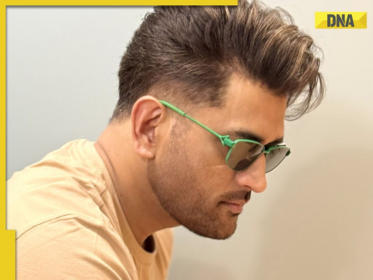 MS Dhoni sets internet on fire with new haircut, pics go viral