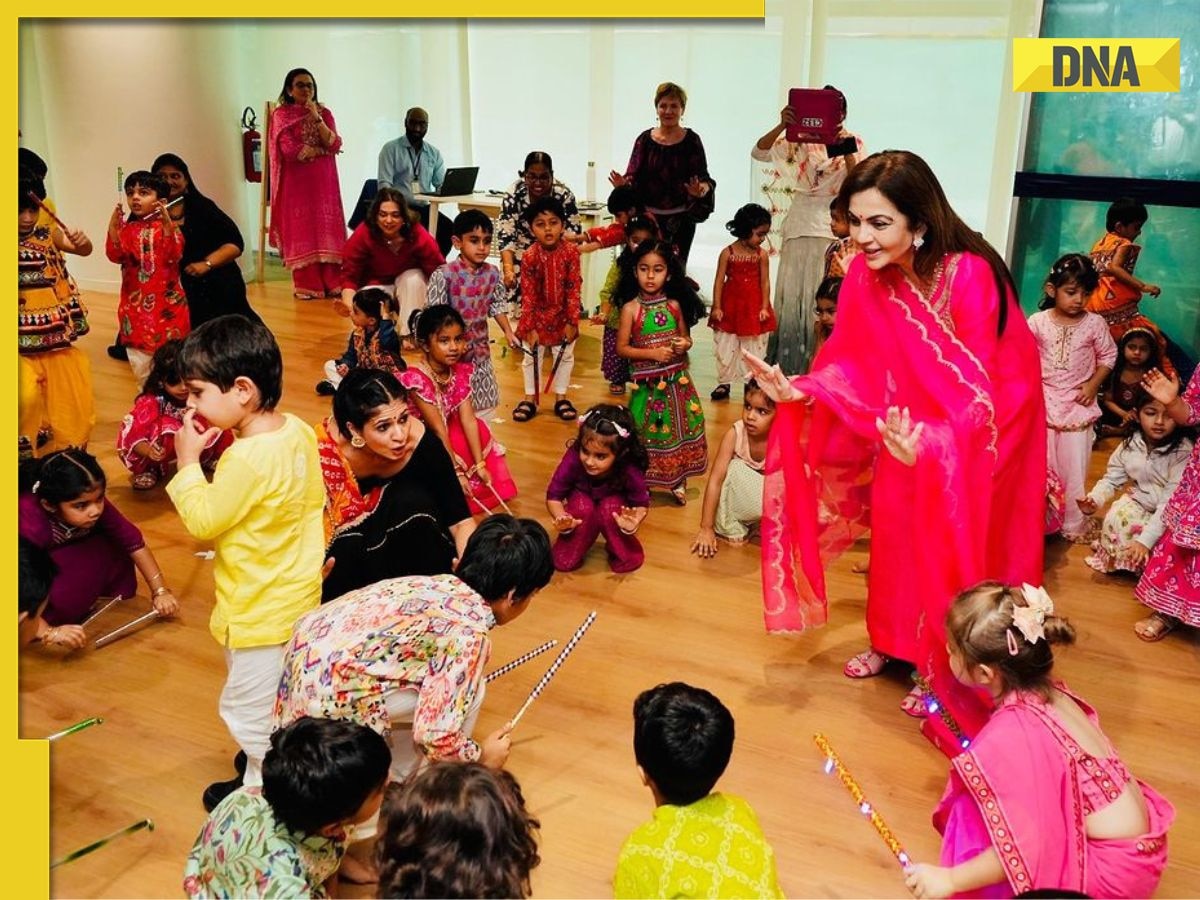 Nita Ambani, Isha Ambani play dandiya with Jeh Ali Khan, classmates during Dussehra Assembly, check viral pics