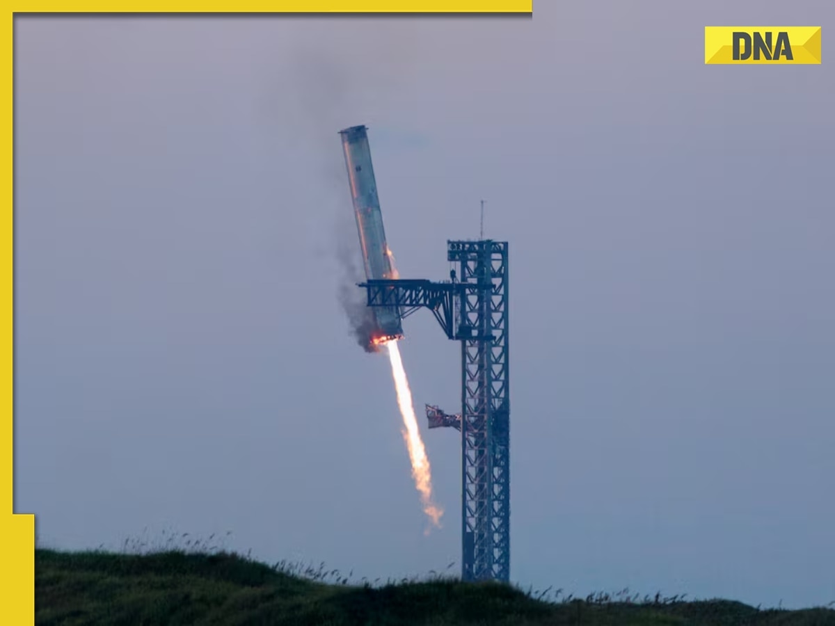 SpaceX's historic milestone, catches giant Starship booster mid-air while landing, watch viral video