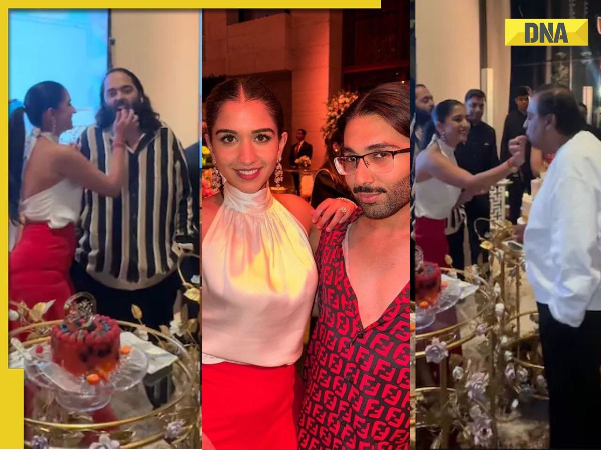 Radhika Merchant feeds cake to Anant, celebrates birthday as Ambani bahu with Nita Ambani, Mukesh Ambani, watch 