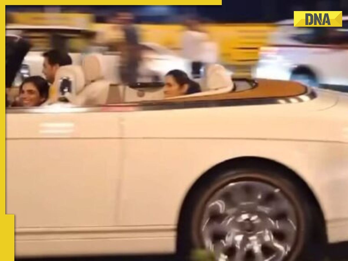 Mukesh Ambani's twins Isha Ambani, Akash Ambani along with Shloka Mehta cruise in Roll-Royce, video goes viral