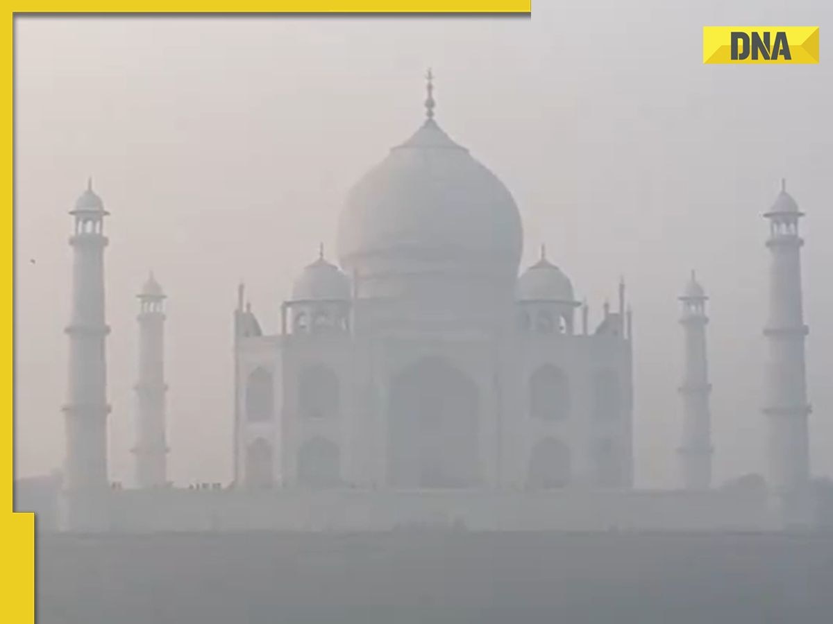 UP: Taj Mahal engulfed in thick haze as pollution rises in Agra, pics surface online